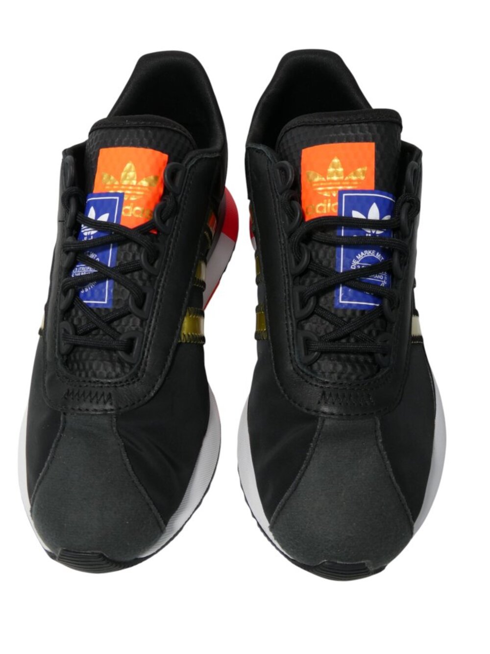 Adidas Women’s SL Andridge Sneakers FY0413 Size 8.5 Black Gold Running Shoes - Picture 3 of 9